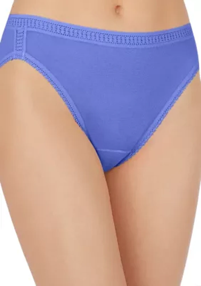 Fine Italian Mesh Hi Cut Brief Panty
