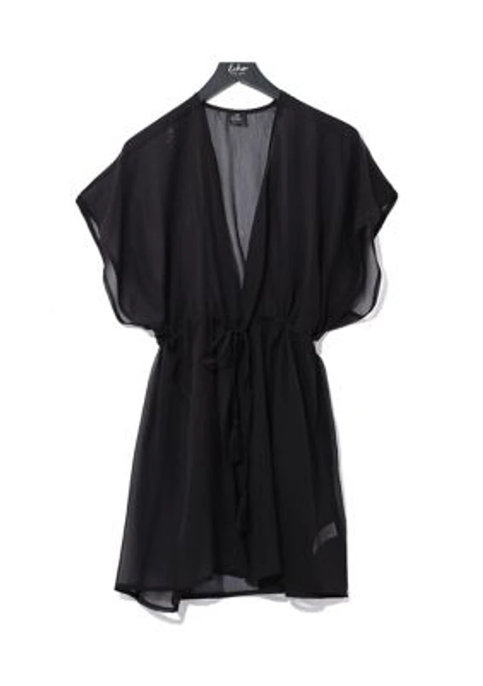 Solid Tie Front Duster