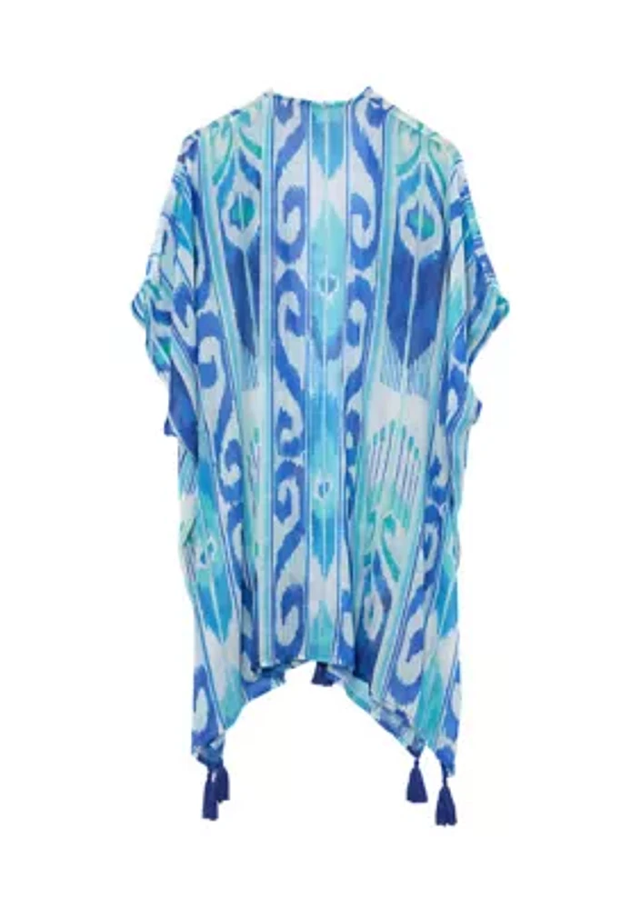 Island Ikat Duster Topper