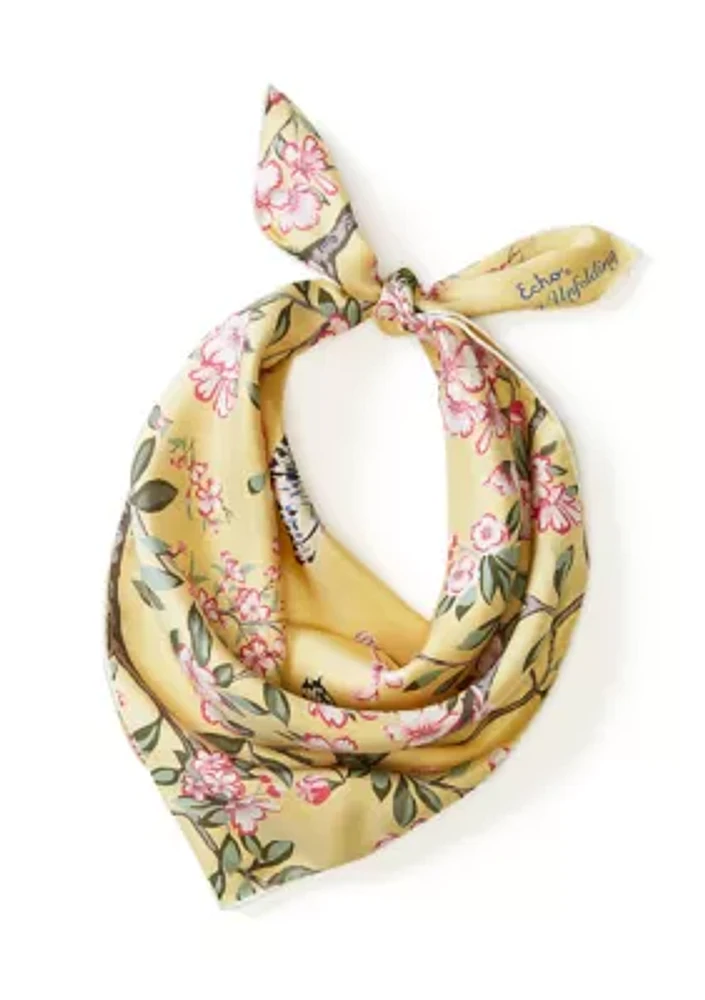 Spring Unfolding Square Scarf