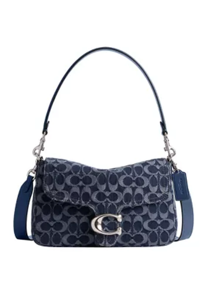 Soft Tabby Shoulder Bag in Signature Denim
