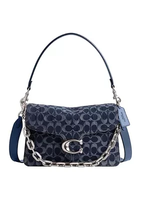 Chain Tabby Shoulder Bag in Signature Denim