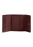 MIla Small Flap Wallet in Signature Canvas 