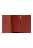   Coated Canvas Signature Essential Medium Flap Wallet 