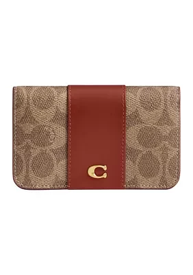 Essential Slim Card Case Signature Canvas