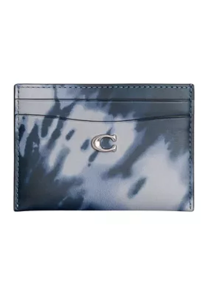 Essentials Card Case with Tie-Dye Print