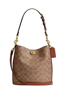 Willow Soft Bucket Bag 19 in Signature Canvas 