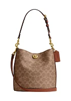 Willow Soft Bucket Bag 19 in Signature Canvas 