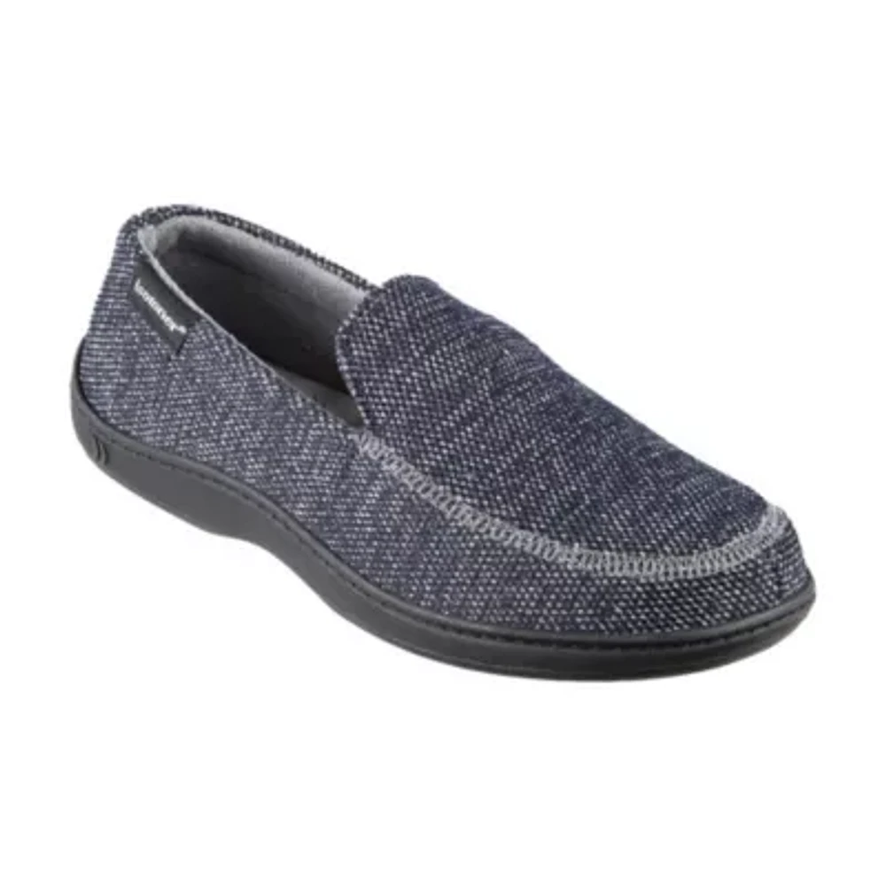 isotoner Men's Javier Mesh Closed Back Slippers