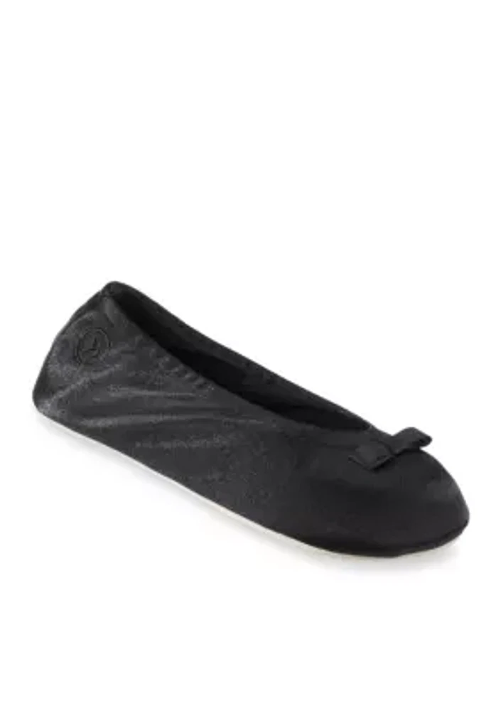 Signature Classics Satin Ballerina Slipper