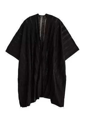 Sheer Stripe Ruana