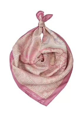 Spring Paisley Square Scarf