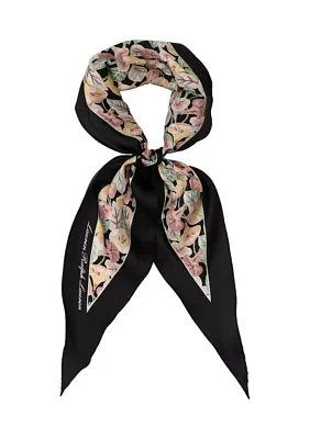 Small Floral Diamond Scarf 