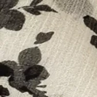 Contrast Floral Square Scarf