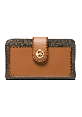 MK Charm Medium Tab Pocket Bifold Wallet