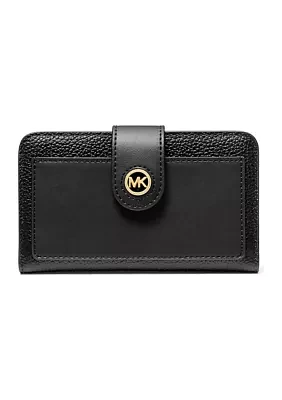 MK Charm Medium Tab Pocket Bifold Wallet