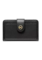 MK Charm Medium Tab Pocket Bifold Wallet