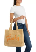 Braided Straw Tote