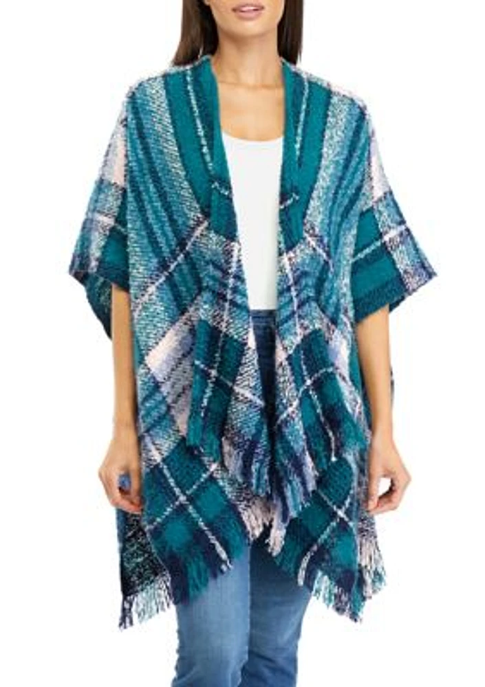 Women's Plaid Open Topper