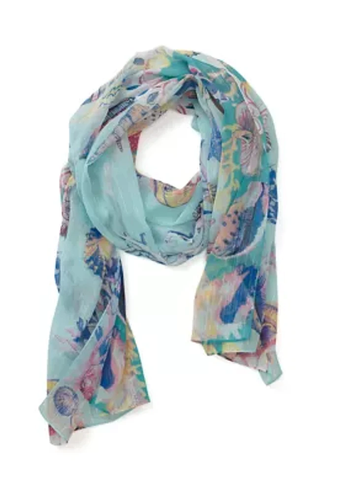 Shell Printed Scarf