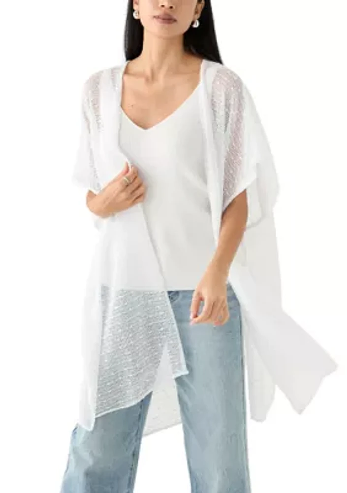 Women's Popcorn Duster with Smocked Back