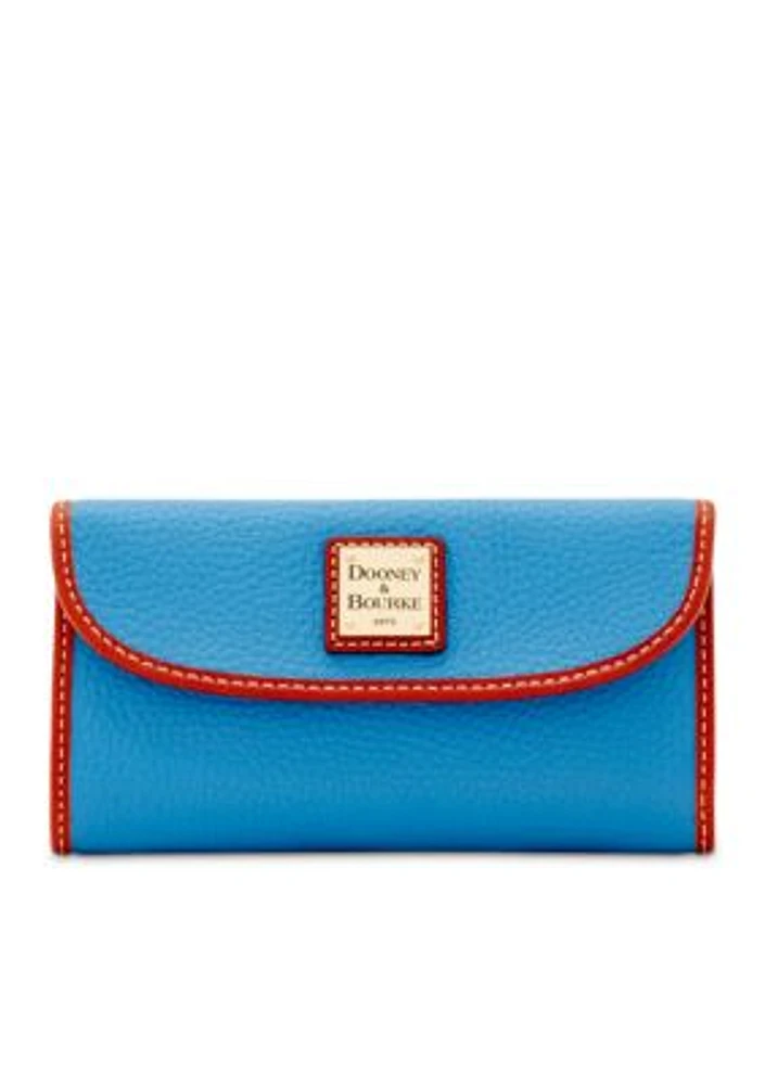 Pebble Grain Continental Clutch
