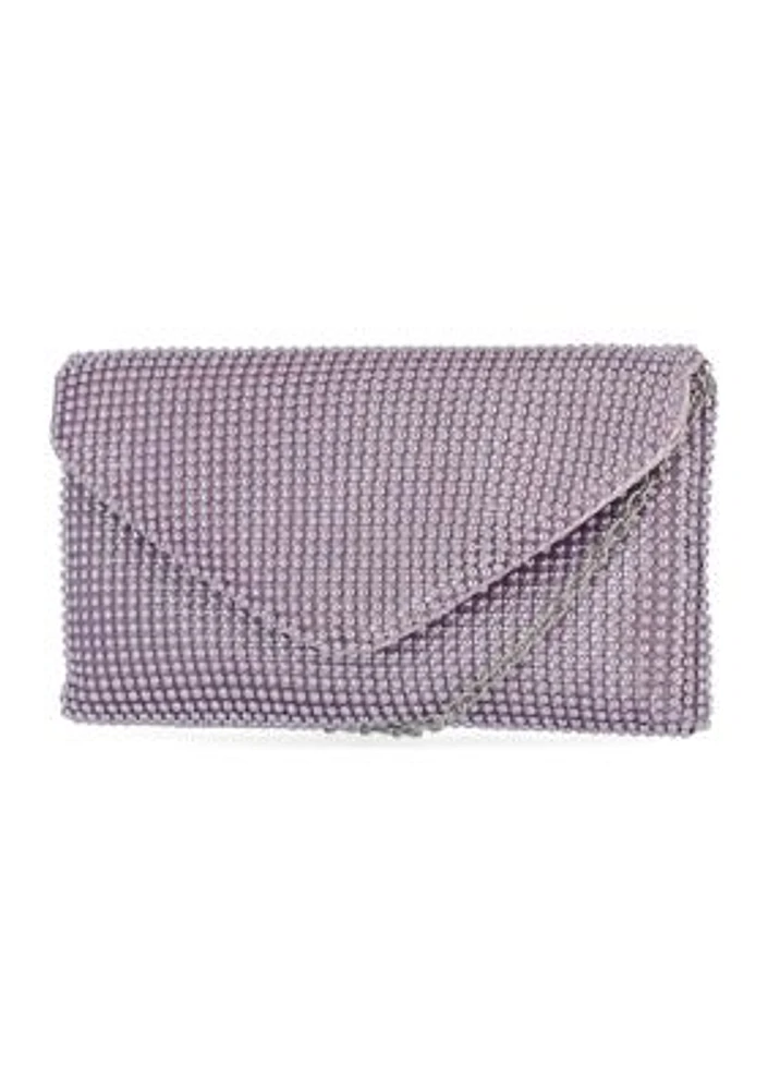 Irene - Ball Mesh Envelope Flap Clutch