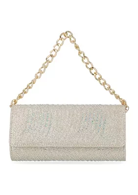 Max - Lurex with Stones Shoulder Clutch