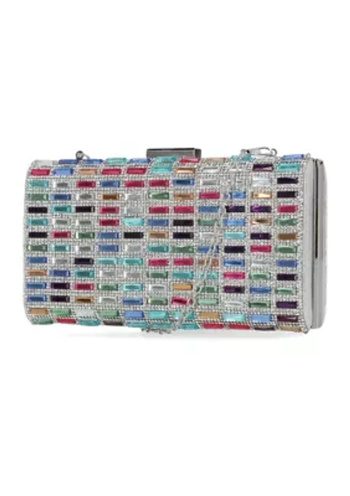 Jordana Large Gemstone Minaudière Clutch