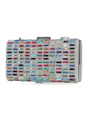 Jordana Large Gemstone Minaudière Clutch