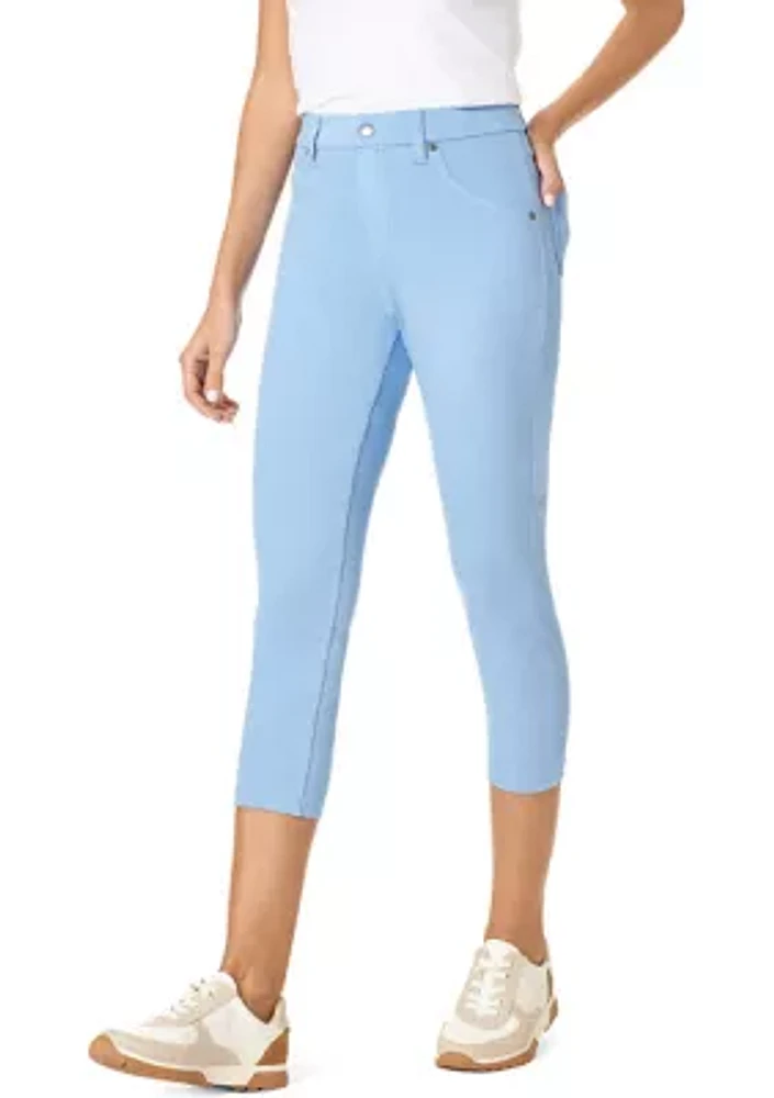 Ultra Soft Denim High Waist Capris