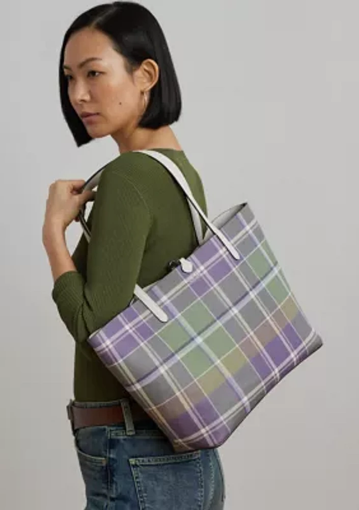 Faux-Leather Reversible Tote