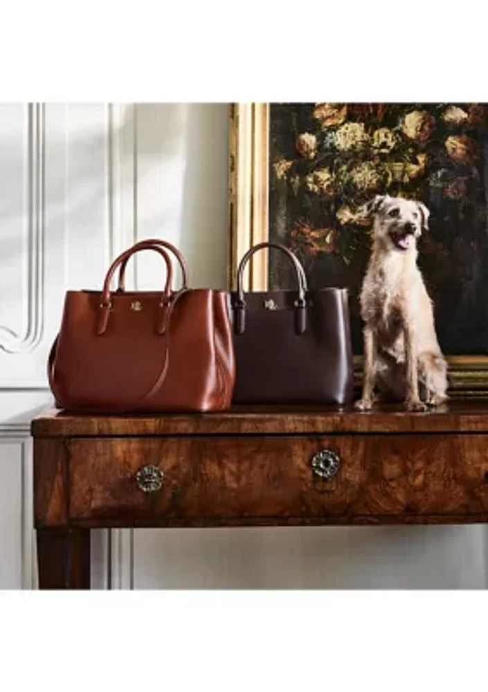 Leather Large Marcy Satchel