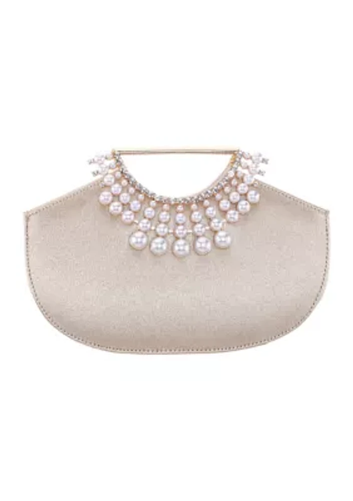 Pearl Cut Out Handle Bag