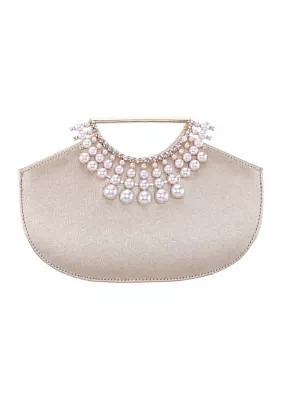 Pearl Cut Out Handle Bag