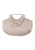 Pearl Cut Out Handle Bag