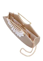 Pearl Cut Out Handle Bag