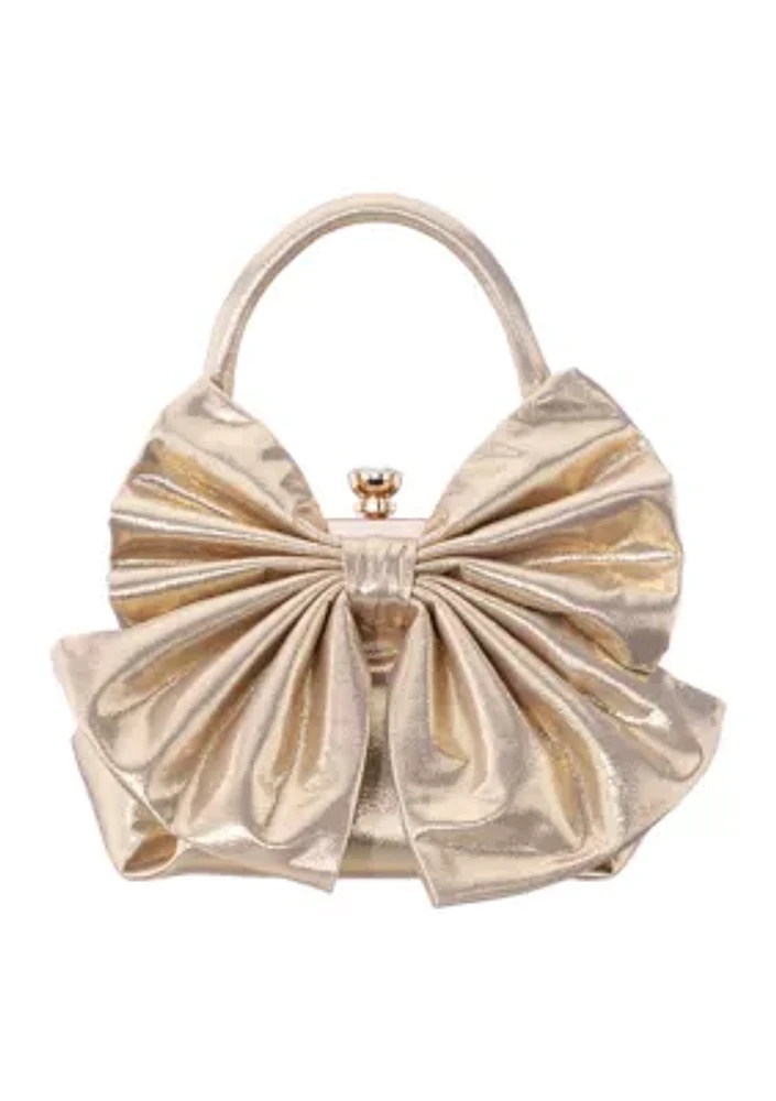 Bow Frame Top Handle Clutch