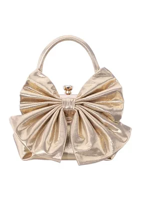 Bow Frame Top Handle Clutch