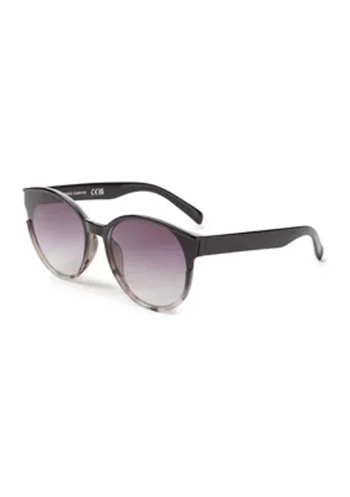 Plastic Round Frame Sunglasses