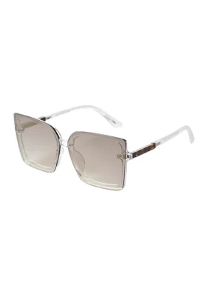 Plastic Backframe Square Sunglasses