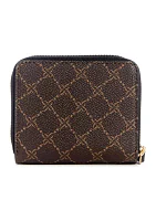 Reflective 9S Small Zip Around Wallet