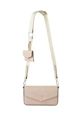 peaches crossbody flap with card case