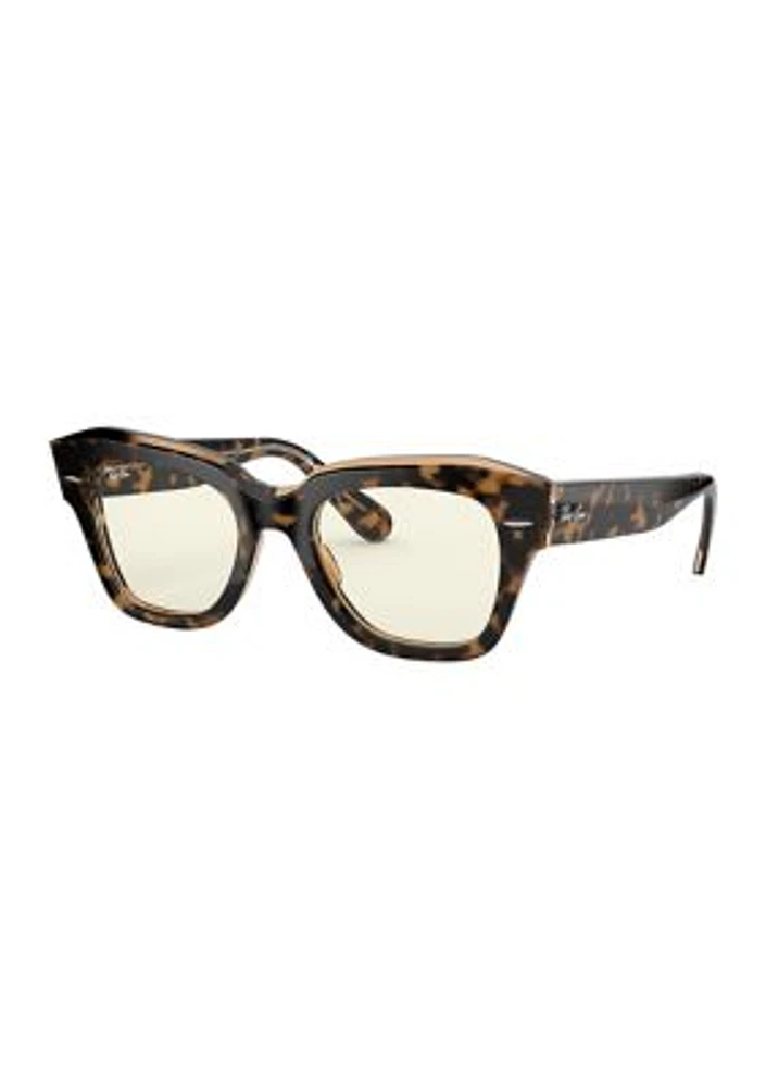 RB2186 State Street Blue-Light Clear Evolve Sunglasses