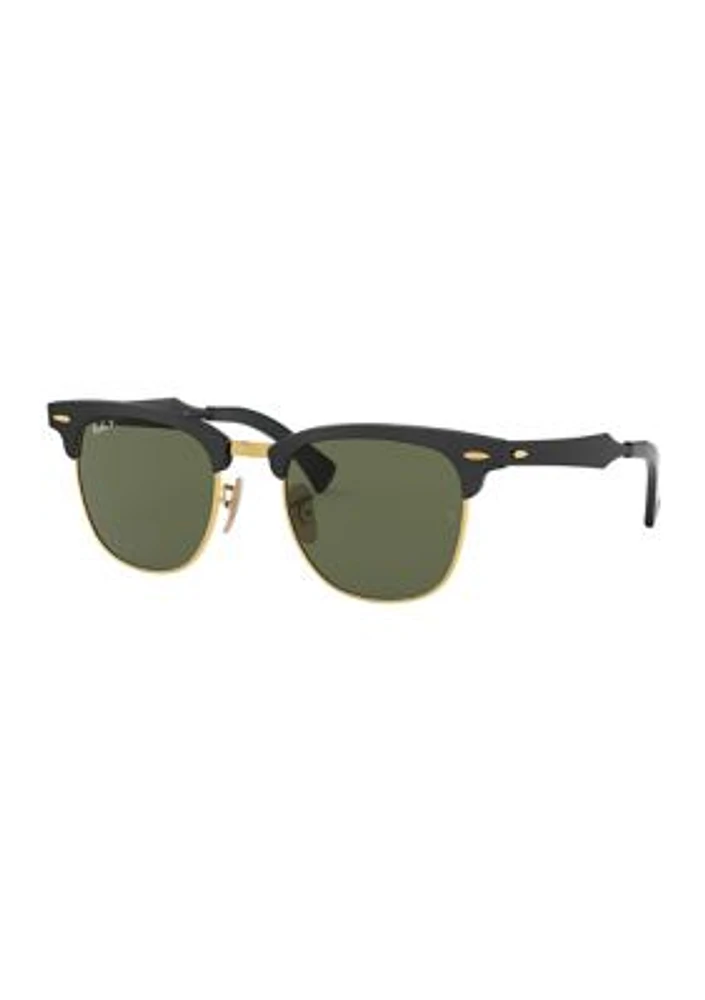 RB3507 Clubmaster Aluminum Polarized Sunglasses