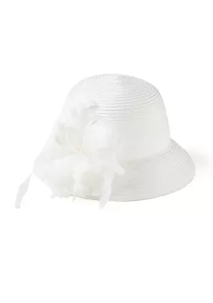 Feather Braid Cloche Hat