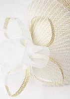 Metallic Braid Cloche Hat