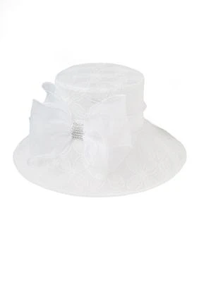 Textured Floral Downbrim Hat