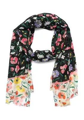 Spring Bouquet Oblong Scarf