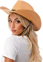 Cowboy Hat with Vegan Leather Trim